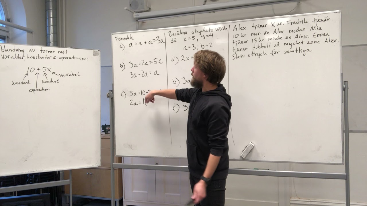 Matematik 1: Algebraiska uttryck
