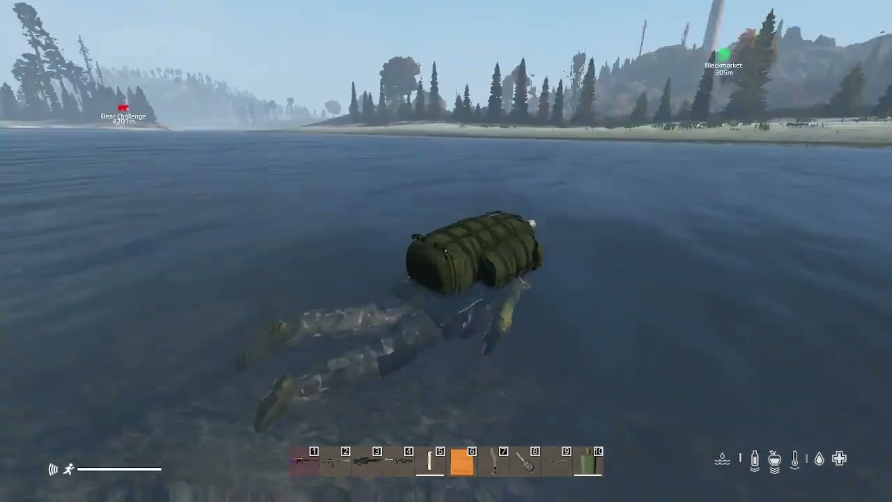 #DAYZ #HuntForFun/PVE -  First way to Black Market - первый раз на Черном торговце