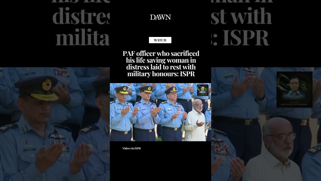 PAF officer who sacrificed his life saving woman in distress laid to rest with military honours