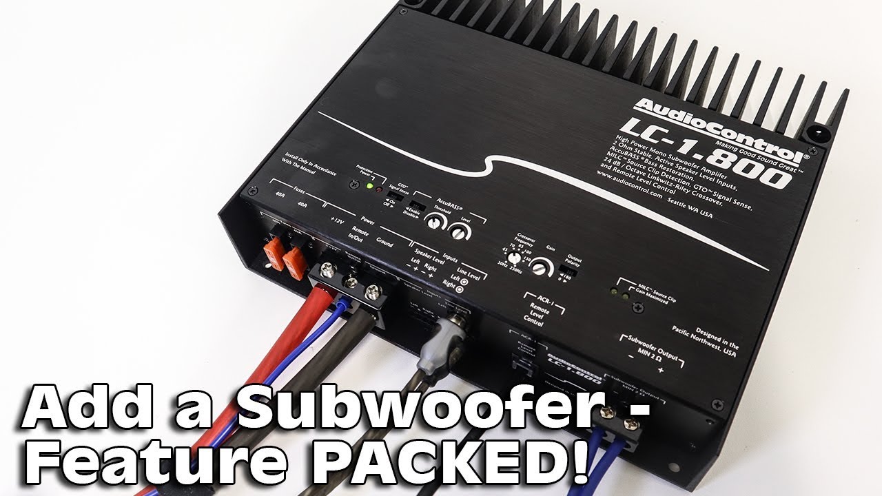 Mega BASS Output with tons of features! AudioControl LC-1.800 Amplifier