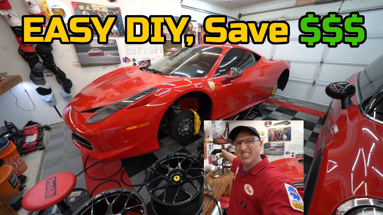 How to change the brake fluid on a Ferrari 458