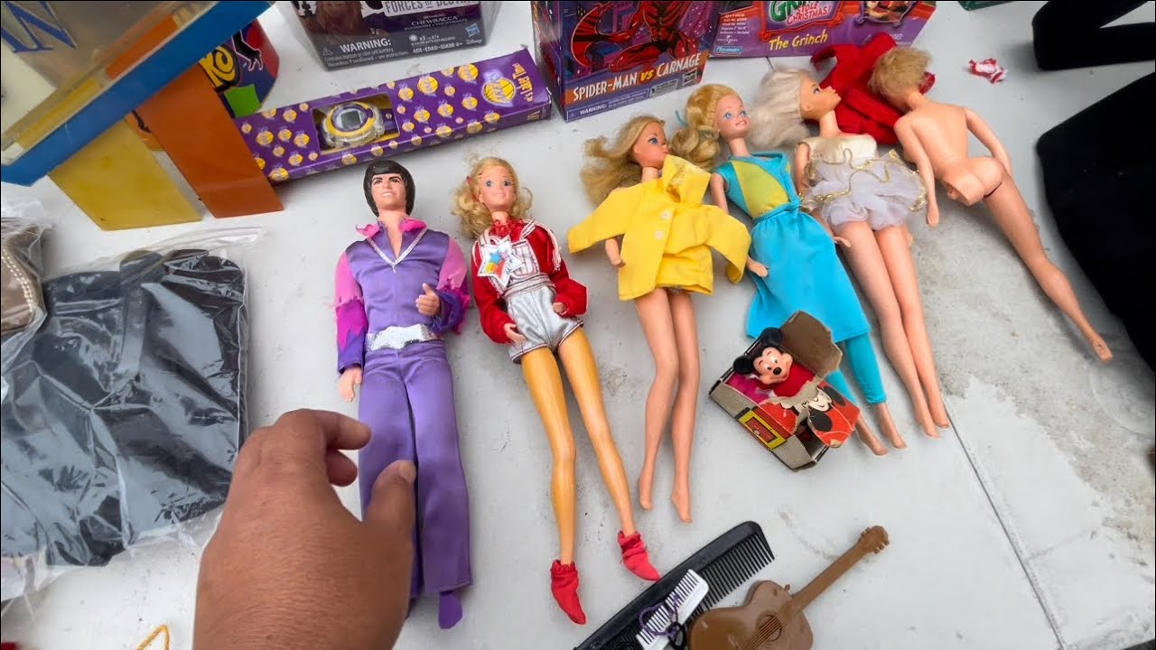 Finding vintage Barbie’s and vintage toys at Long Beach Flea Market 