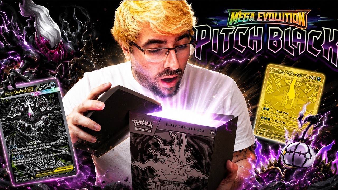 Распаковка PITCH BLACK Pokemon | Набор Elite Trainer Box и набор бустеров