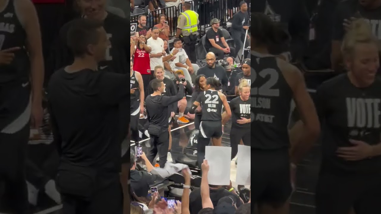 A’ja Wilson scores 1000th pt of the season - new WNBA record #AjaWilson #AycesWin