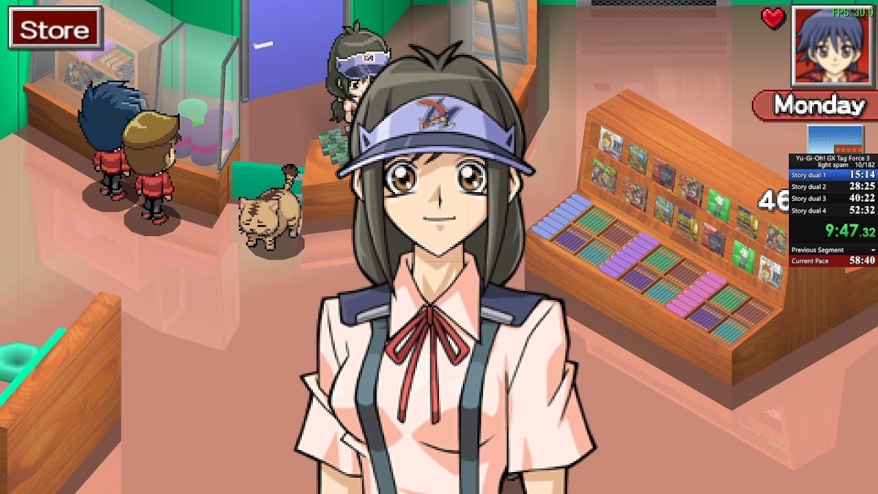 Yu-Gi-Oh! tag force 3 speedrun 56M 42S