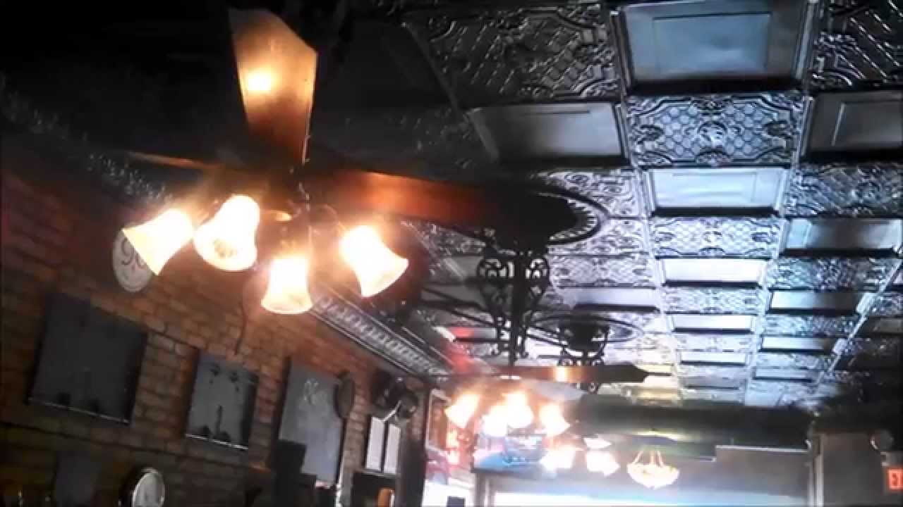 1970s Casablanca Belt Drive Ceiling Fans & New Orleans Centennial Ceiling Fans in an Irish pub