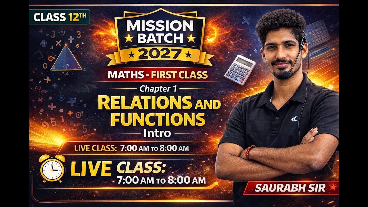 Class 12 Maths | Chapter 1 – Relations and Functions | संबंध एवं फलन | Basic Concept Explained
