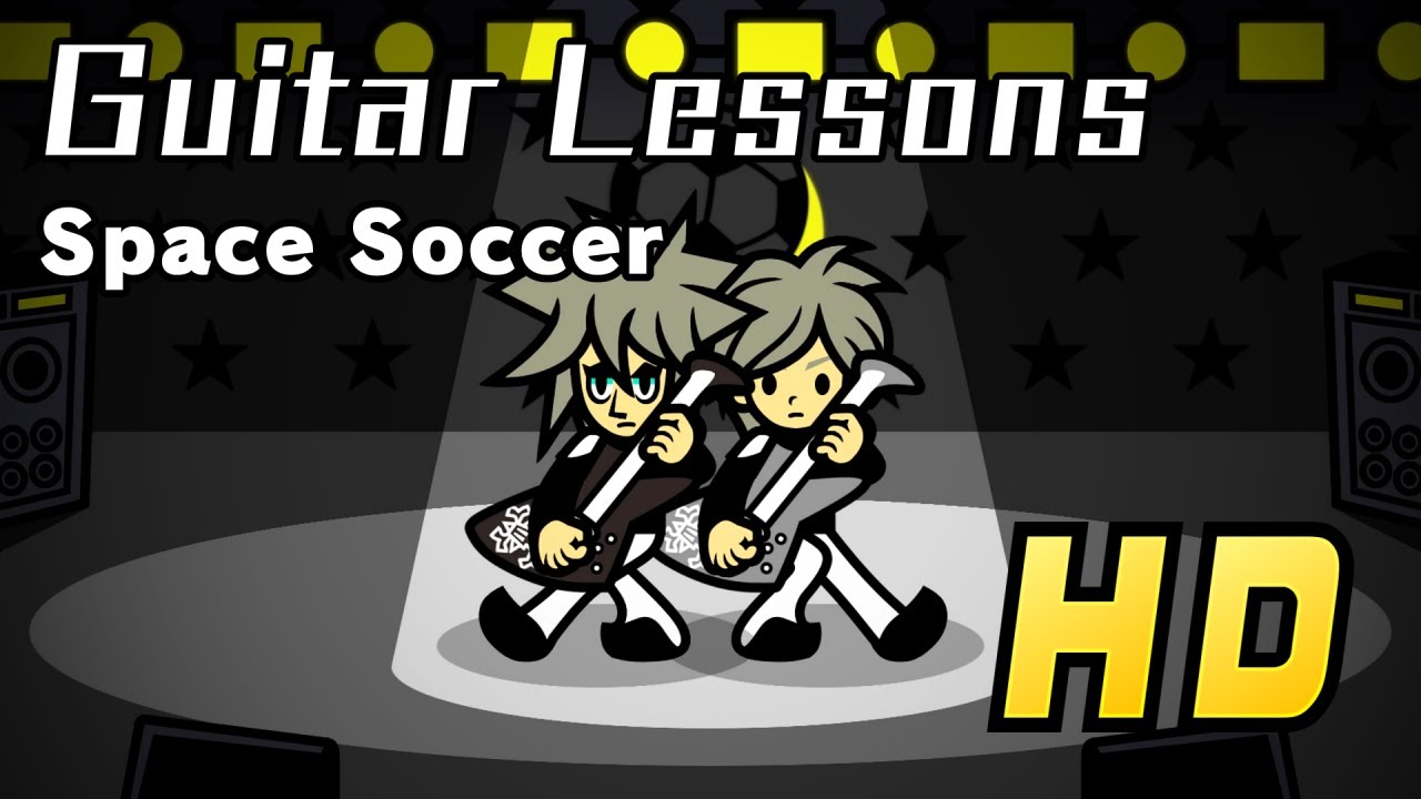 Guitar Lessons (Space Soccer Song) - Rhythm Heaven [HD WIDESCREEN]  -  Gameplay Demonstration