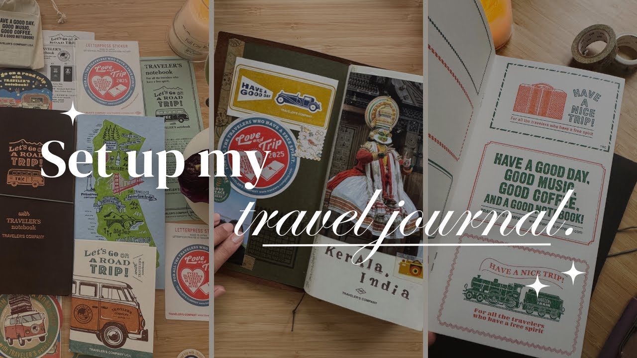 How I Set Up My Travel Journal | Traveler's Company Notebook 'Road Trip' Edition