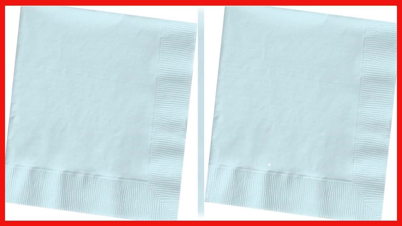 Elevate Your Party Table with Creative Converting Pastel Blue Beverage Napkins