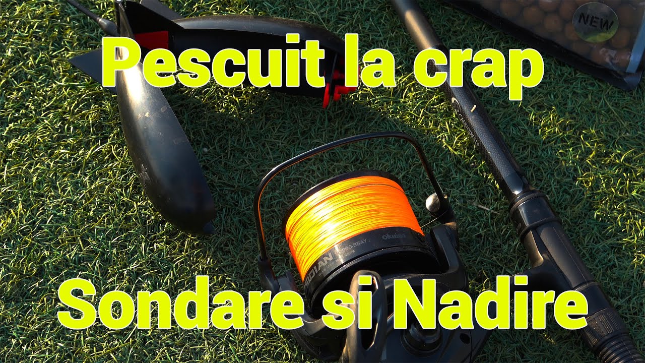 Pescuit la crap lansat: Sondare si Nadire