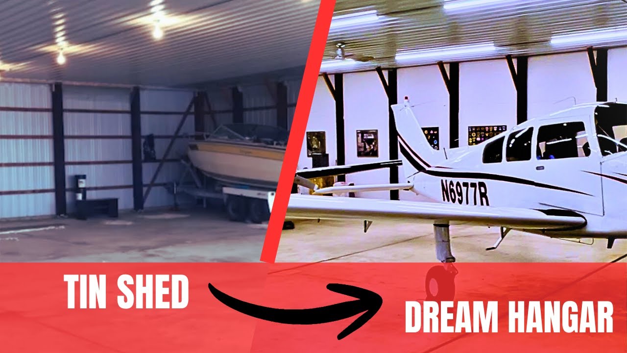 How We Upgraded a Barebones Hangar Into a Modern Home for an Aircraft