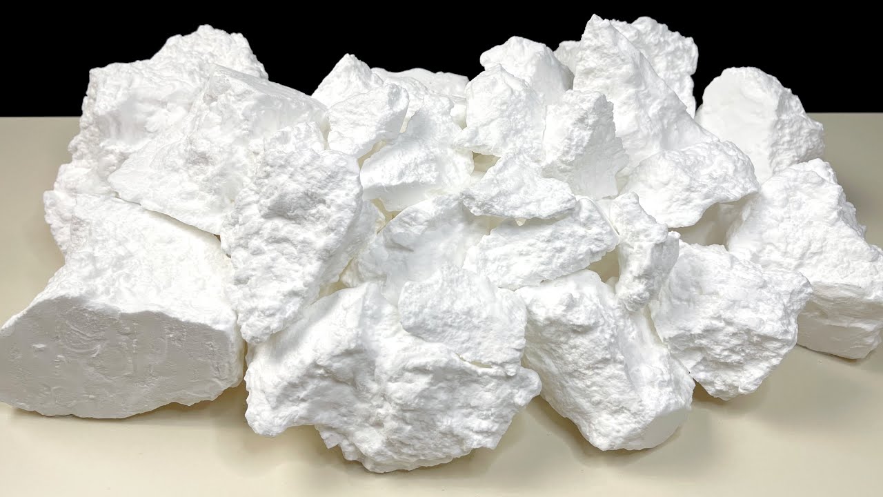 #asmr Random shapes of crunchy baking soda #explore