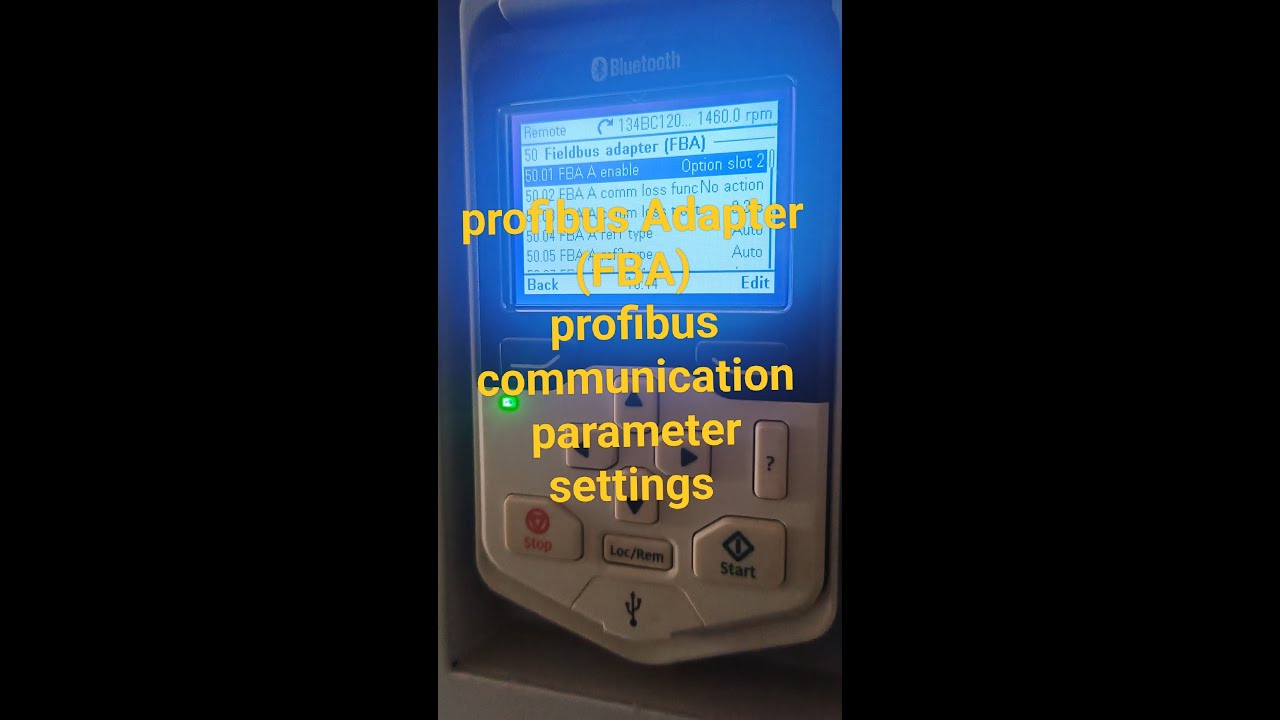 Acs880 VFD PROFIBUS COMMUNICATION PARAMETERS SETTINGS, ACS580 PROFIBUS COMMUNICATION PARAMETERS SET