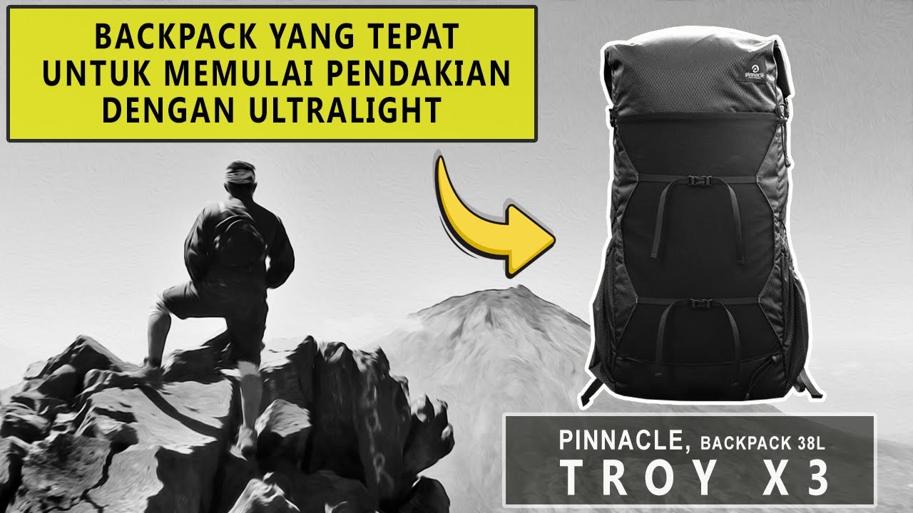 Review Pinnacle Pro Troy X3 - Backpack Ultralight 38 L
