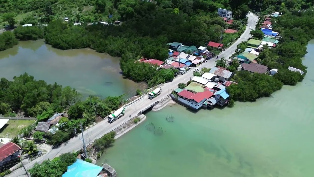 Aerial shoot of Dauis, Bohol