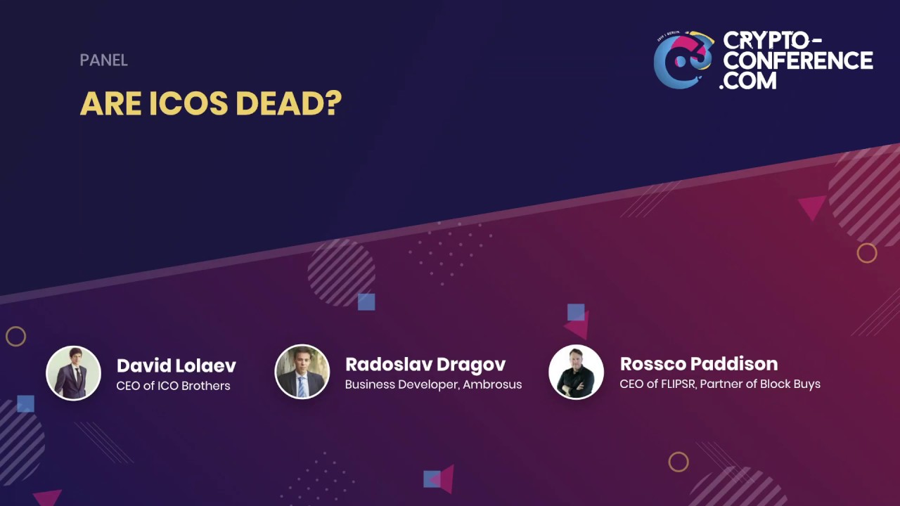 C3 Crypto Conference 2019 - Panel: Are ICOs Dead? With ICO Brothers, Ambrosus and FLIPSR