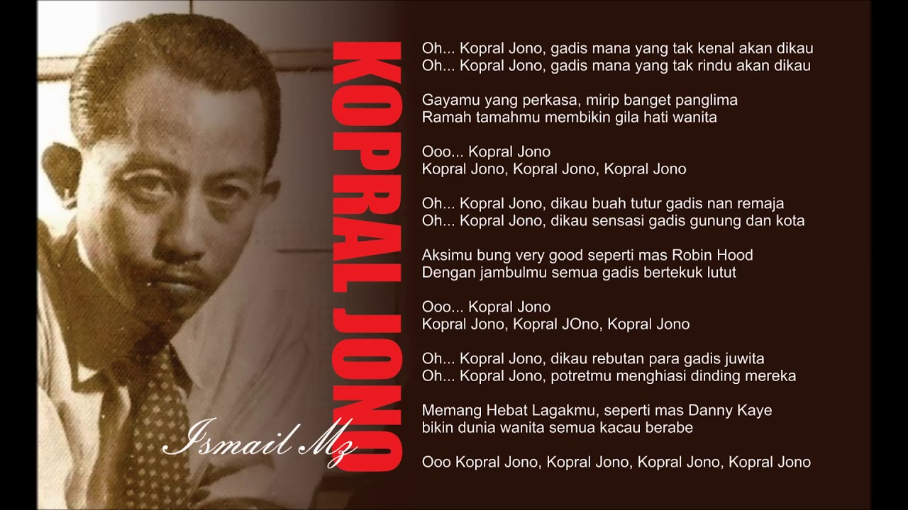 Kopral Jono - Ismail Marzuki