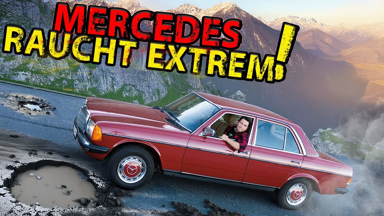 Mercedes W123 hat Probleme auf der höchsten Passstraße von Deutschland  *1600m Höhe*