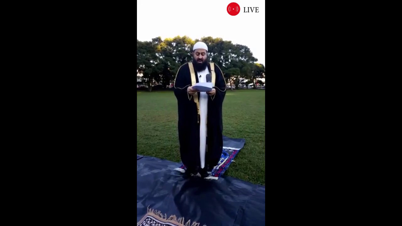 Eid Al Fitr Prayer at Todd Park Sydney Australia