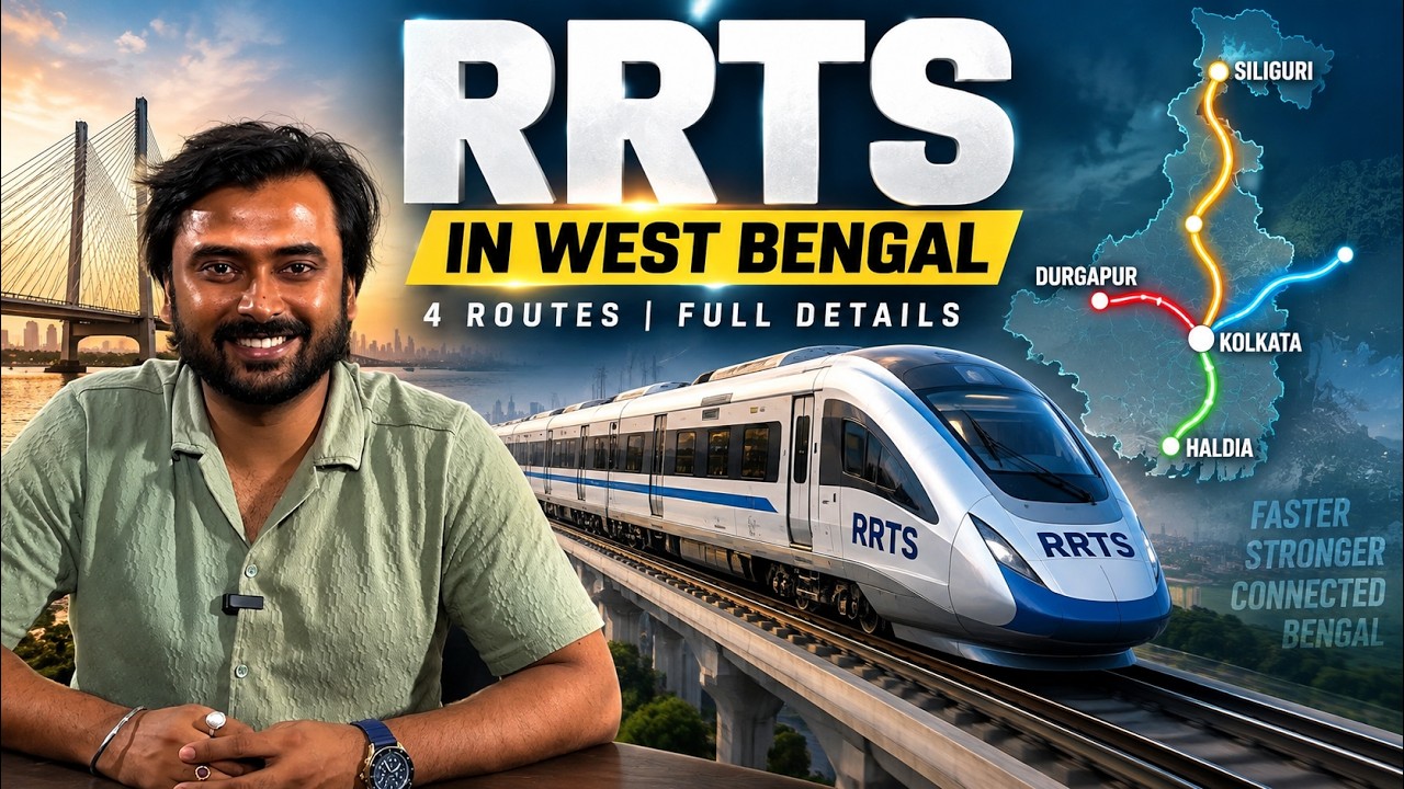 West Bengal RRTS: 4 New Routes Explained | Kolkata to Asansol in 1hr | Complete Project in Details
