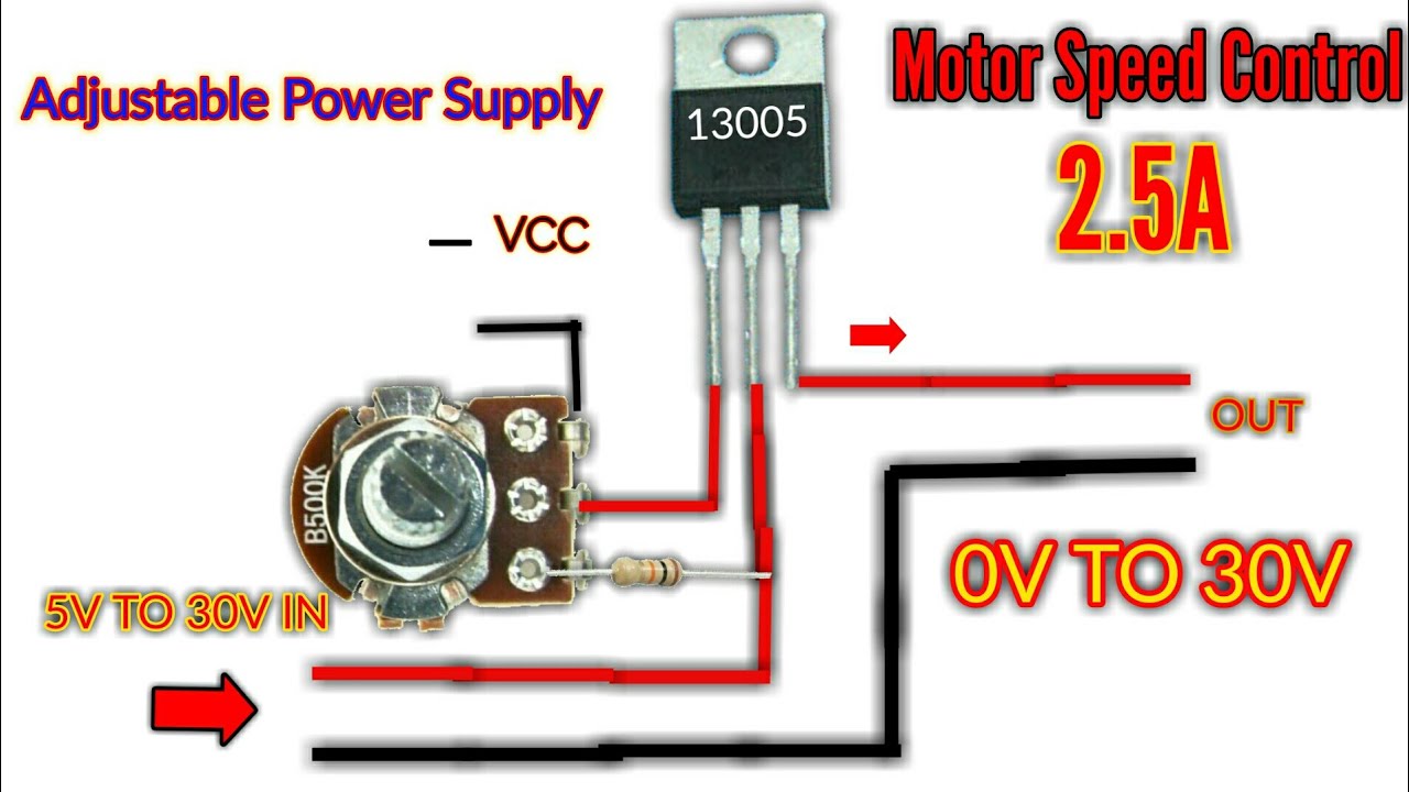 How to make a motor speed controller from an old cfl lamp | New Idea From old CFL transistor 13005