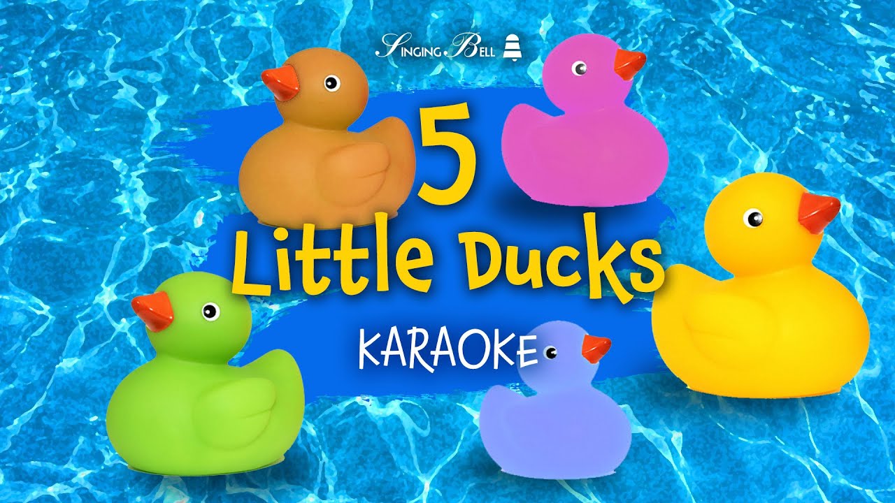 Five Little Ducks (instrumental) Karaoke with Lyrics for kids