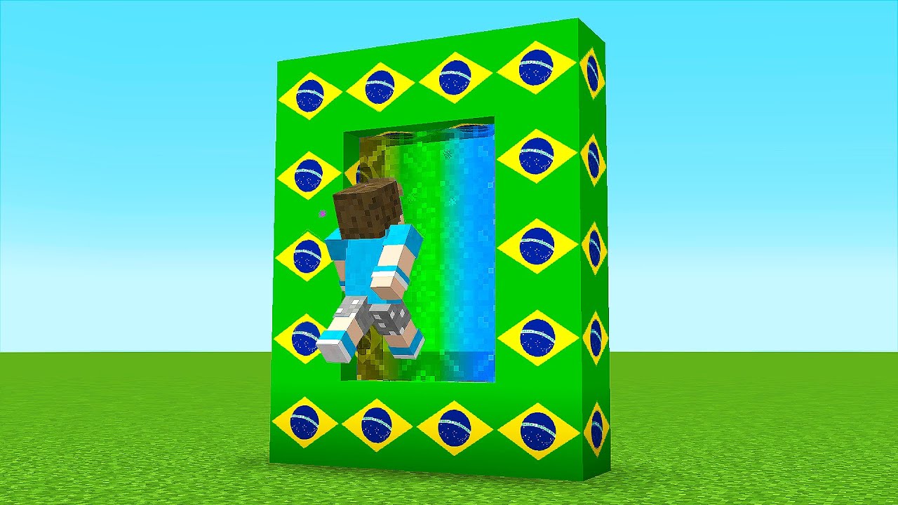 Viajei Pro Brasil no Minecraft (Confia)