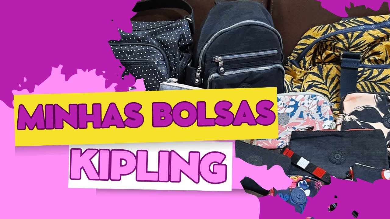 TODAS AS MINHAS BOLSAS KIPLING - MOSTREI TUDO