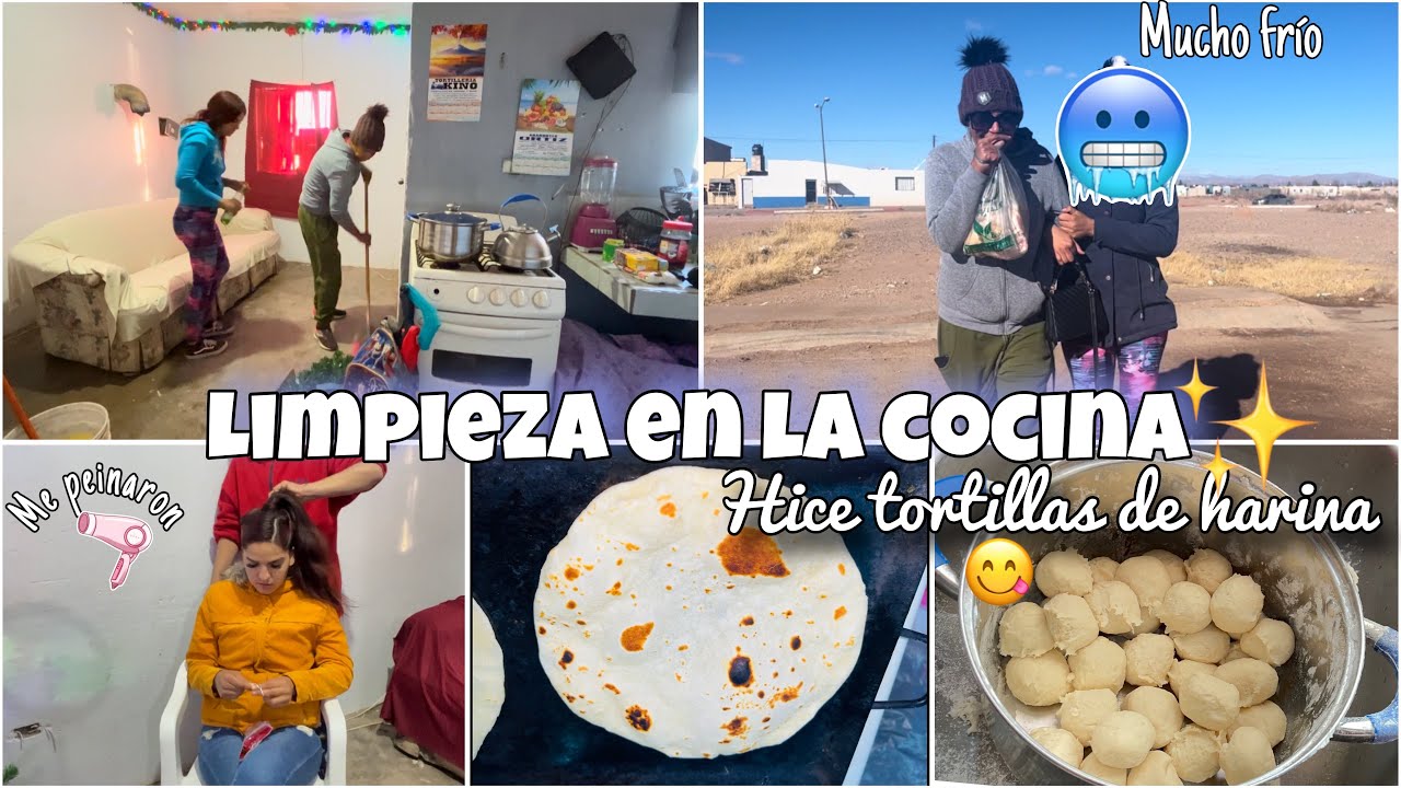 YA QUITAMOS LA DECORACIÓN NAVIDEÑA🎄/hice tortillas de harina a🖐🏻😋/nos nevo❄️🥶porfin me peine😂