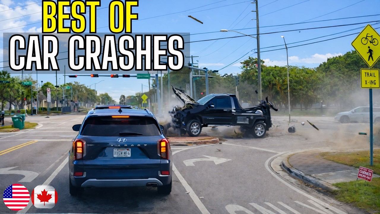 Best of Car Crashes Compilation | USA & Canada - 54