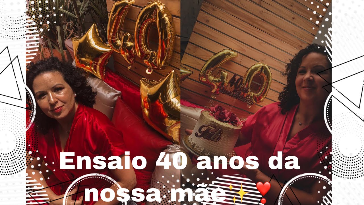 Ensaio fotográfico em casa 40 anos✨❤