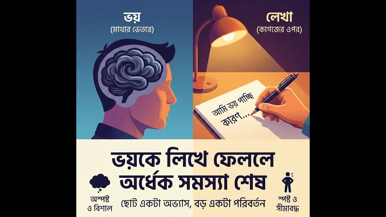 ভয়কে লিখে ফেললে অর্ধেক সমস্যা শেষ