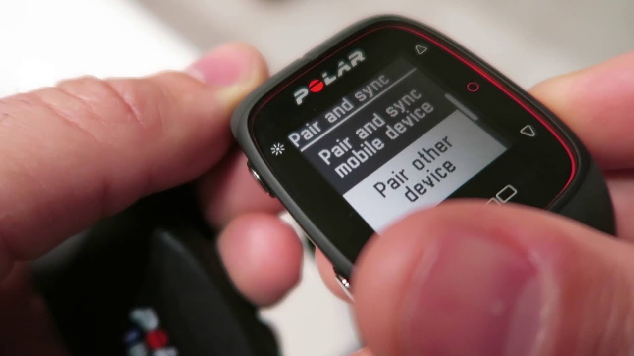 Polar M400 pairing with H7 heart rate sensor