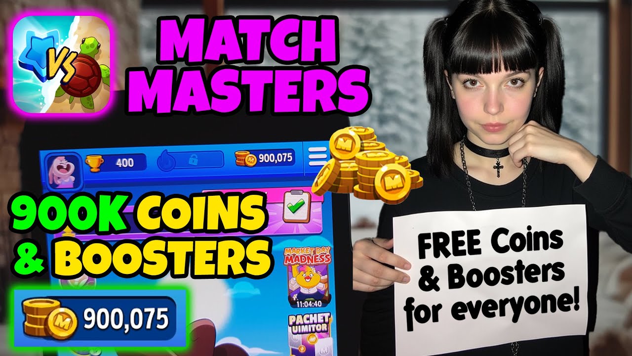Match Masters Hack ✅ How to Get Unlimited Free Coins & Boosters in Match Masters 2025 (iOS/Android)