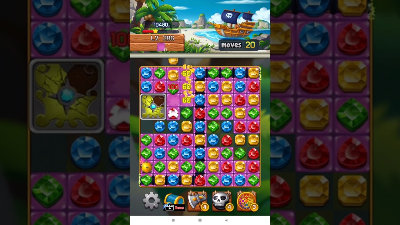 Jewel Chaser 💎 Level 286 ⭐⭐⭐ 2022 - Jewels & Gems Match 3 Puzzle no Booster 👑 Android Gameplay ✅