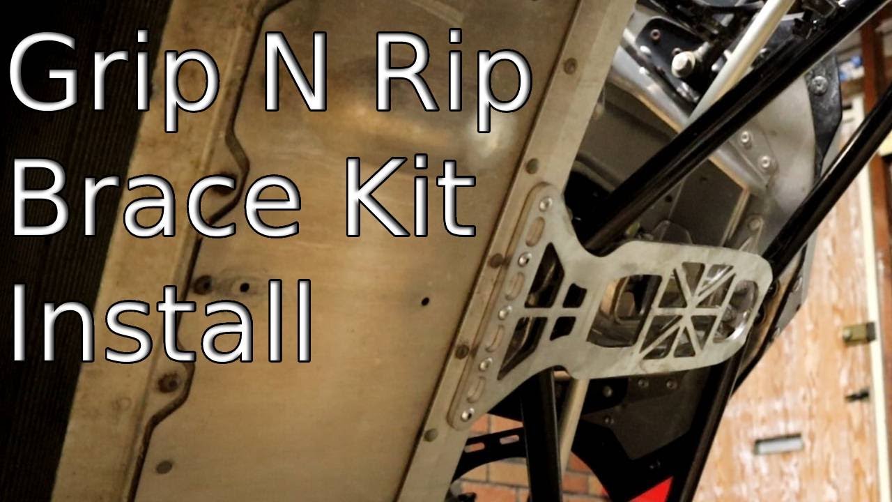 Grip n Rip Brace kit install Skidoo Rev XP