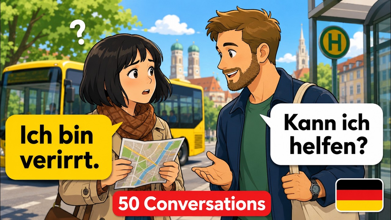 50 Easy German Conversations for Beginners | Real-Life German Dialogues (A1&ndash;A2)