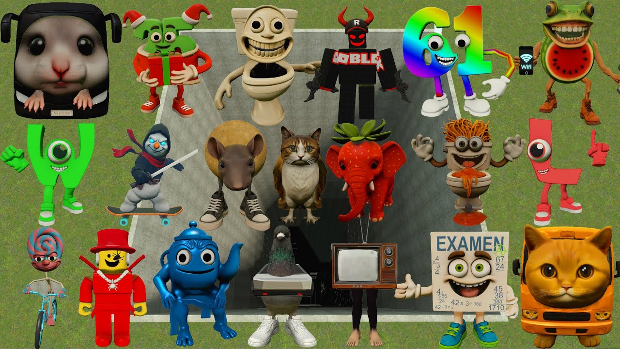 DESTROY ALL ITALIAN AI BRAINROT MEMES FAMILY SPARTAN KICK in BIG HOLE Garry's Mod