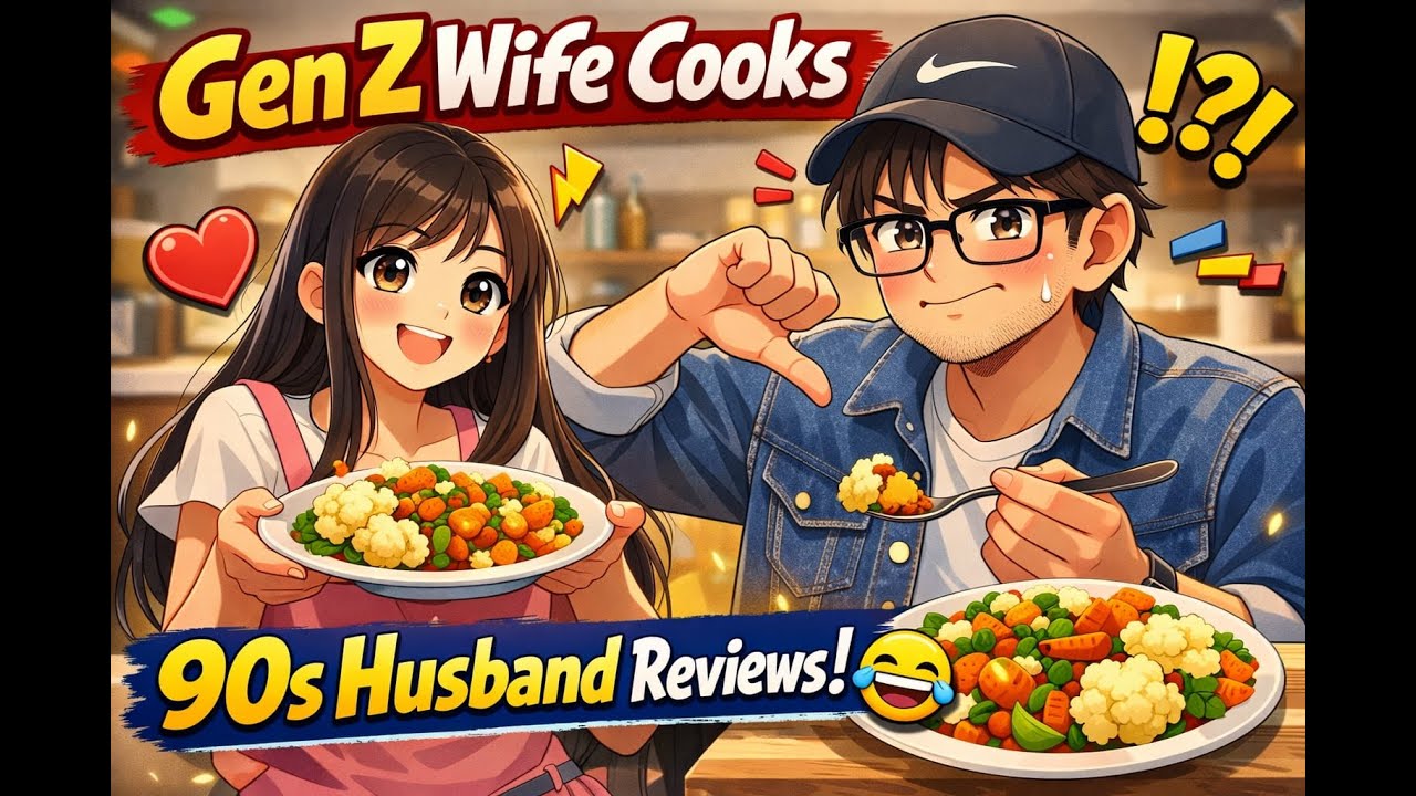 Gen Z Wife Cooks for 90s Husband