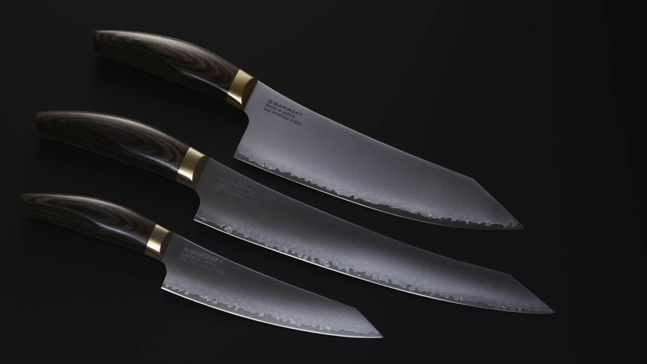 Exkluzivní nože Suncraft Elegancia z práškové oceli SG-2