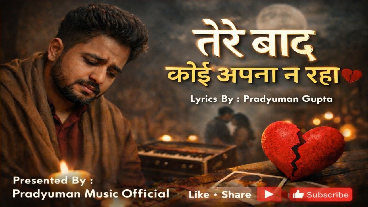 तेरे बाद कोई अपना न रहा 💔 | दर्द भरा गाना | New Sad Song | Heart Touching Ghazal | Emotional song | 