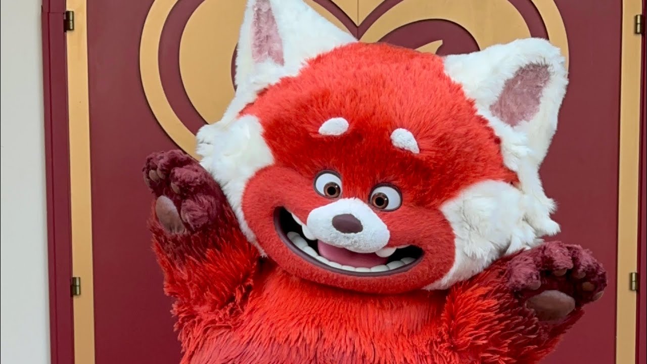 Meet Panda Mei Mei from Turning Red for Lunar New Year! // Disney California Adventure