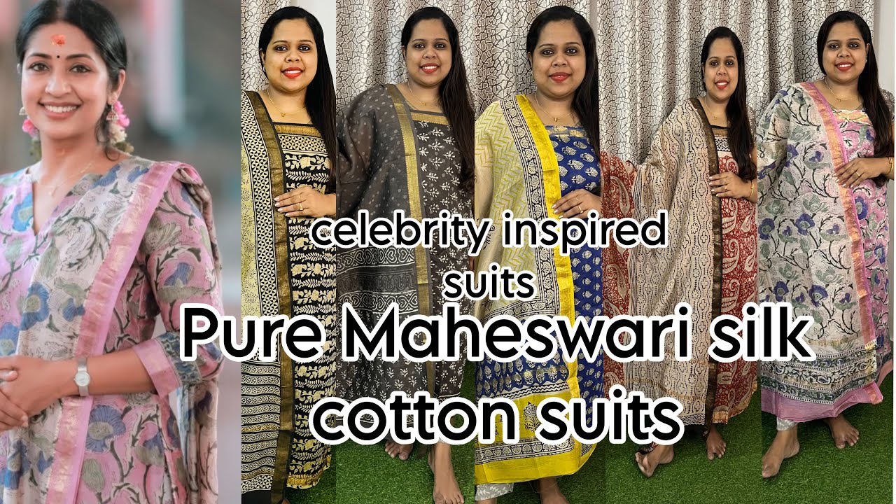 💕BAGRU SPECIAL💕|PURE MAHESWARI SUITS |Amzboutique|6238020169Bestquality|originalcollection|online