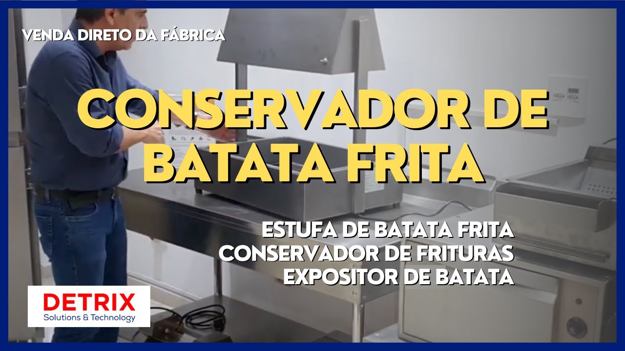 ESTUFA DE BATATAS - Conservador de Batata Frita; Conservador de Frituras; Expositor de Batata Fritas