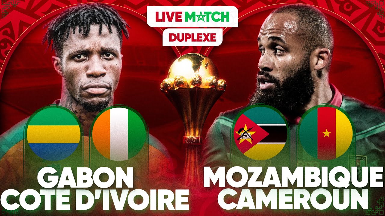 🔴🇬🇦🇨🇮 GABON - COTE D'IVOIRE LIVE + 🇲🇿🇨🇲 MOZAMBIQUE - CAMEROUN LIVE / 🚨FIN J3 ! / CAN 2025 / CAN 2026