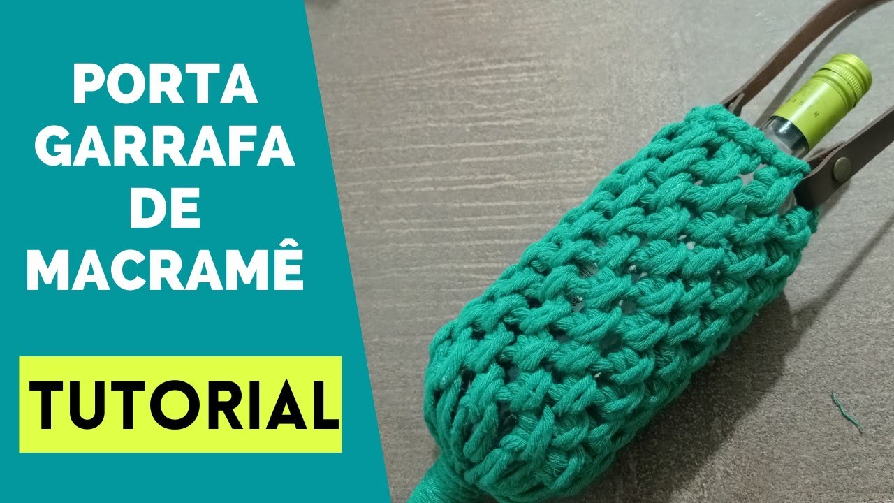 COMO FAZER PORTA GARRAFA DE MACRAMÊ - AULA 20-CPMACRAME NA PRÁTICA
