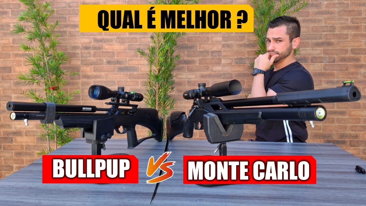 QUAL É MELHOR ? T REX MONTE CARLO OU BULLPUP ? SAIBA TUDO NESTE VIDEO !