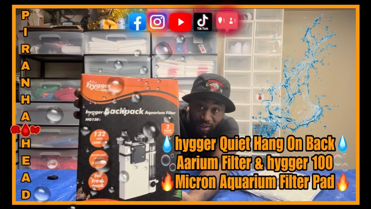 hygger Quiet Hang On Back Aarium Filter