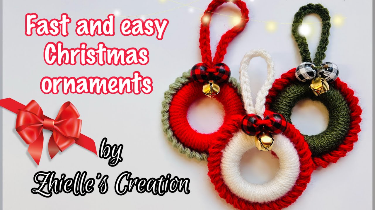How to make these ornaments #christmas  #craft  #diy  #diycrafts  #ornaments  #art #reels